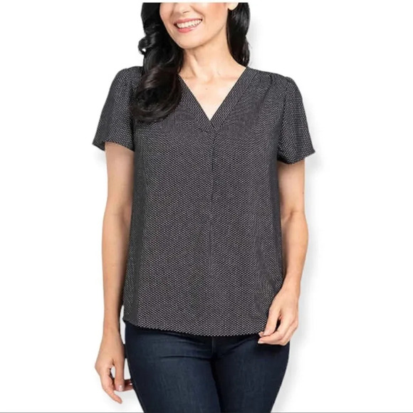 Hilary Radley ladies v-neck blouse - Picture 5 of 7